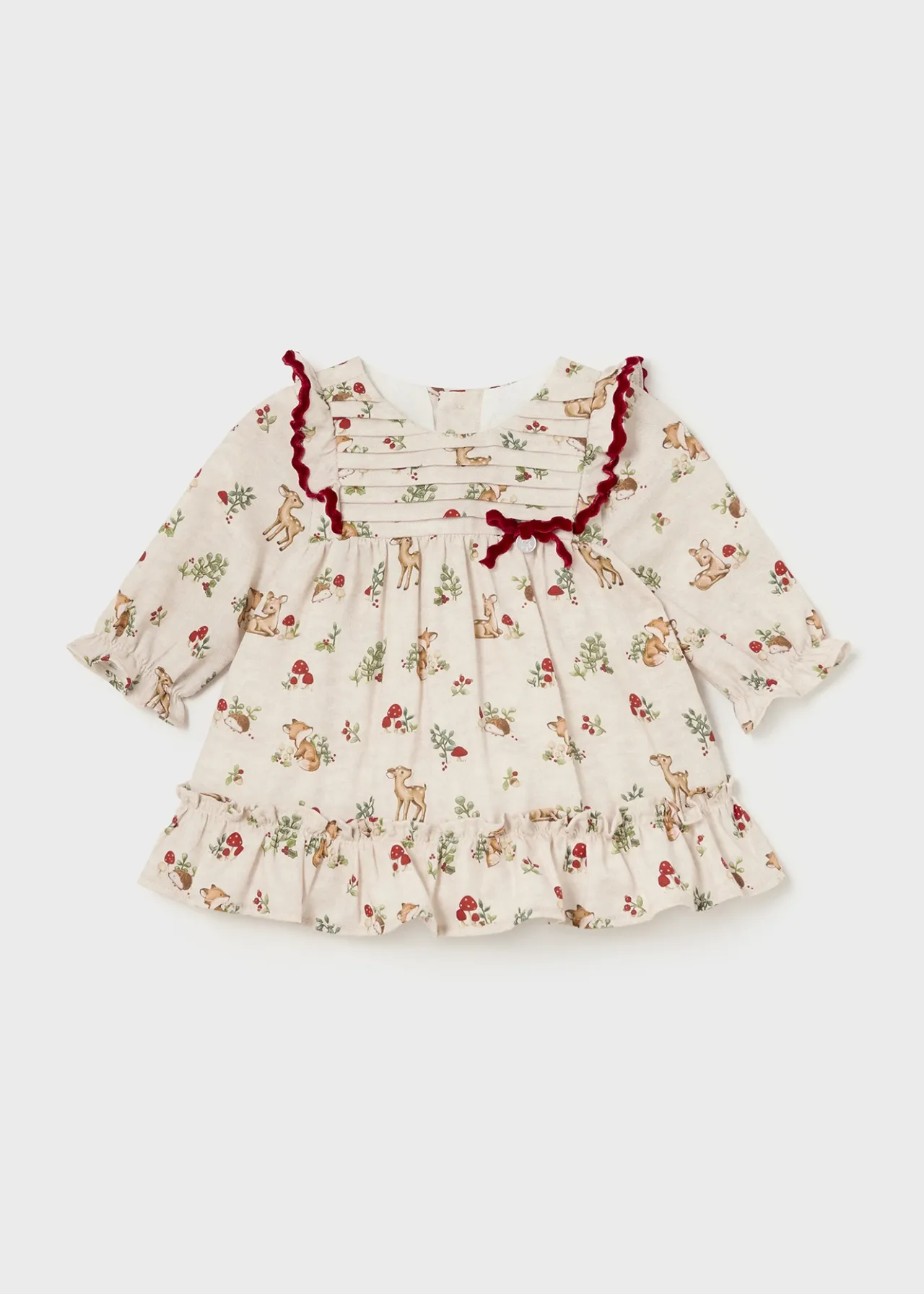 Mayoral Newborn Girl Floral Ruffle Dress