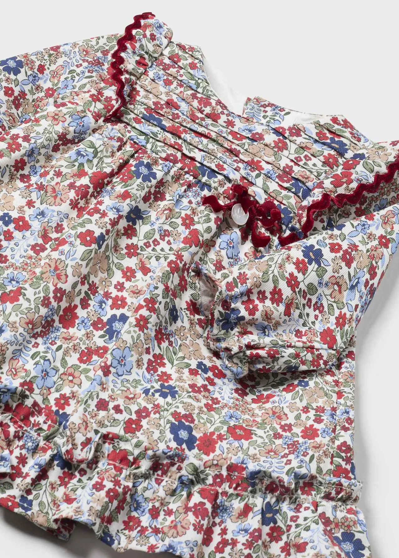 Mayoral Newborn Girl Floral Ruffle Dress