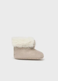 Mayoral Newborn Girl Fur Ankle Boots