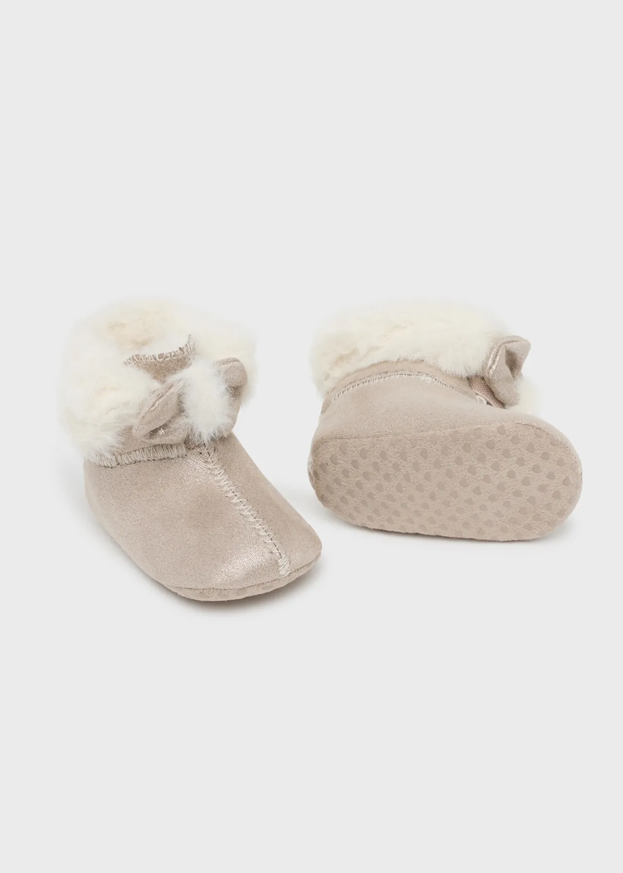 Mayoral Newborn Girl Fur Ankle Boots