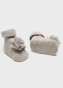 Mayoral Newborn Girl Headband and Socks Set