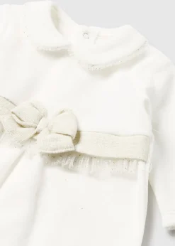 Mayoral Newborn Girl One-Piece with Beret