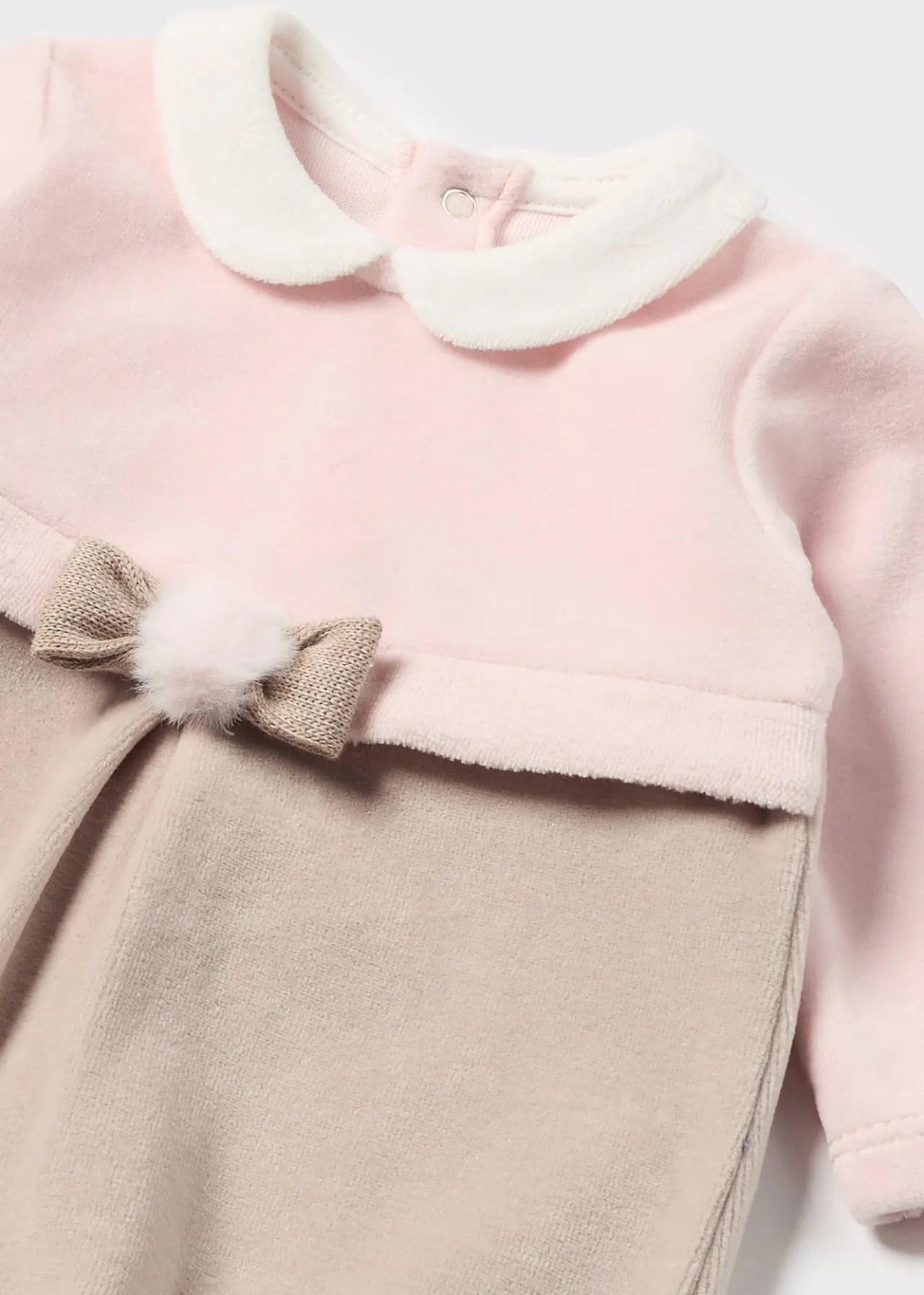 Mayoral Newborn Girl One-Piece with Beret