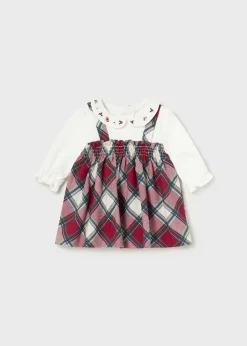 Mayoral Newborn Girl Plaid Dress