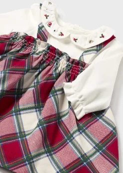 Mayoral Newborn Girl Plaid Dress