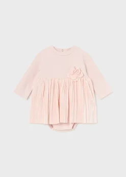 Mayoral Newborn Girl Pleated Dress