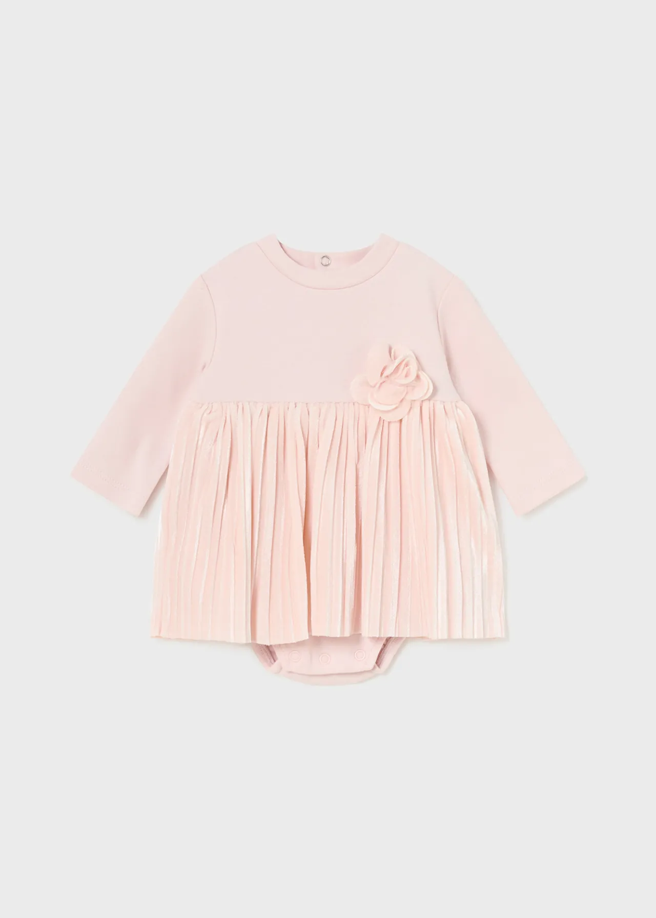 Mayoral Newborn Girl Pleated Dress