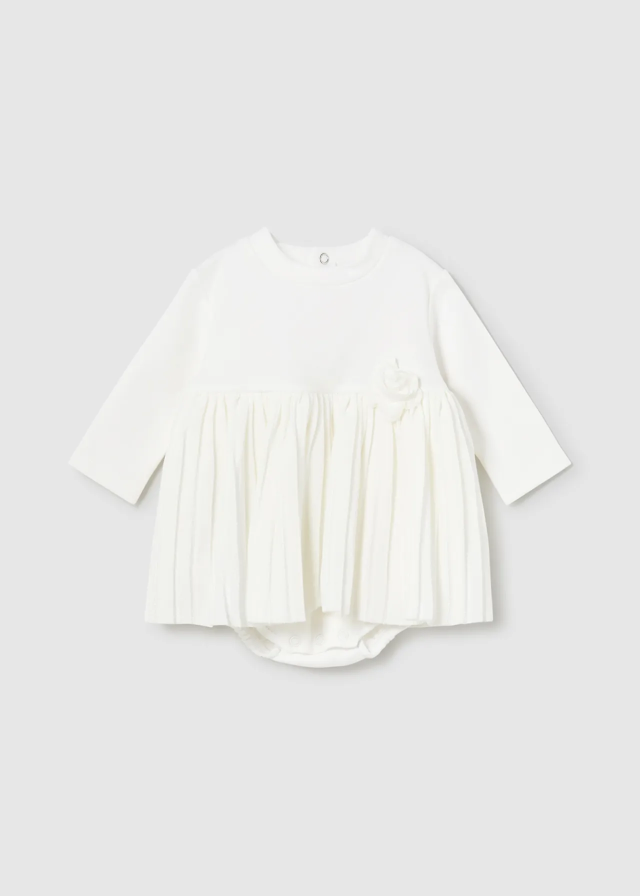 Mayoral Newborn Girl Pleated Dress