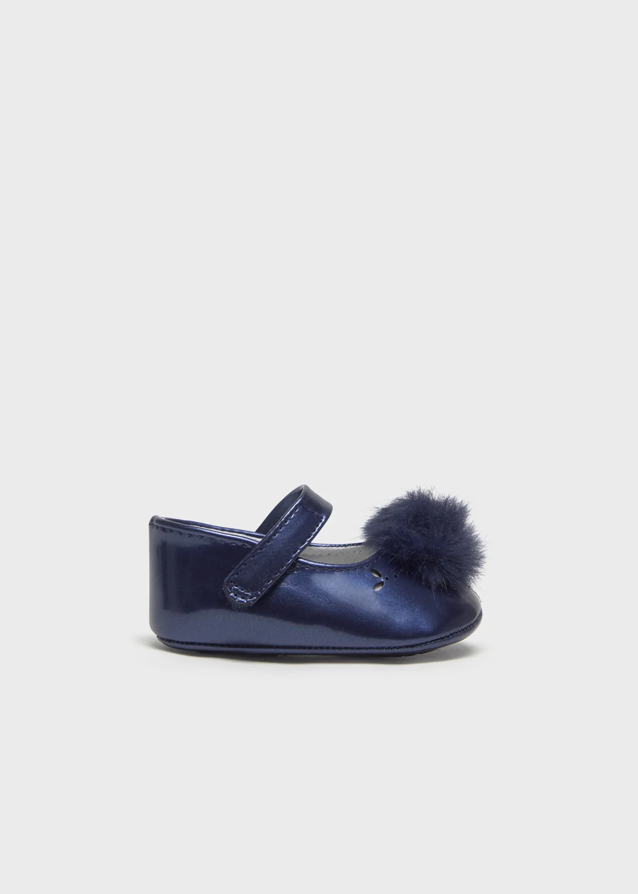Mayoral Newborn Girl Pom Pom Mary Janes