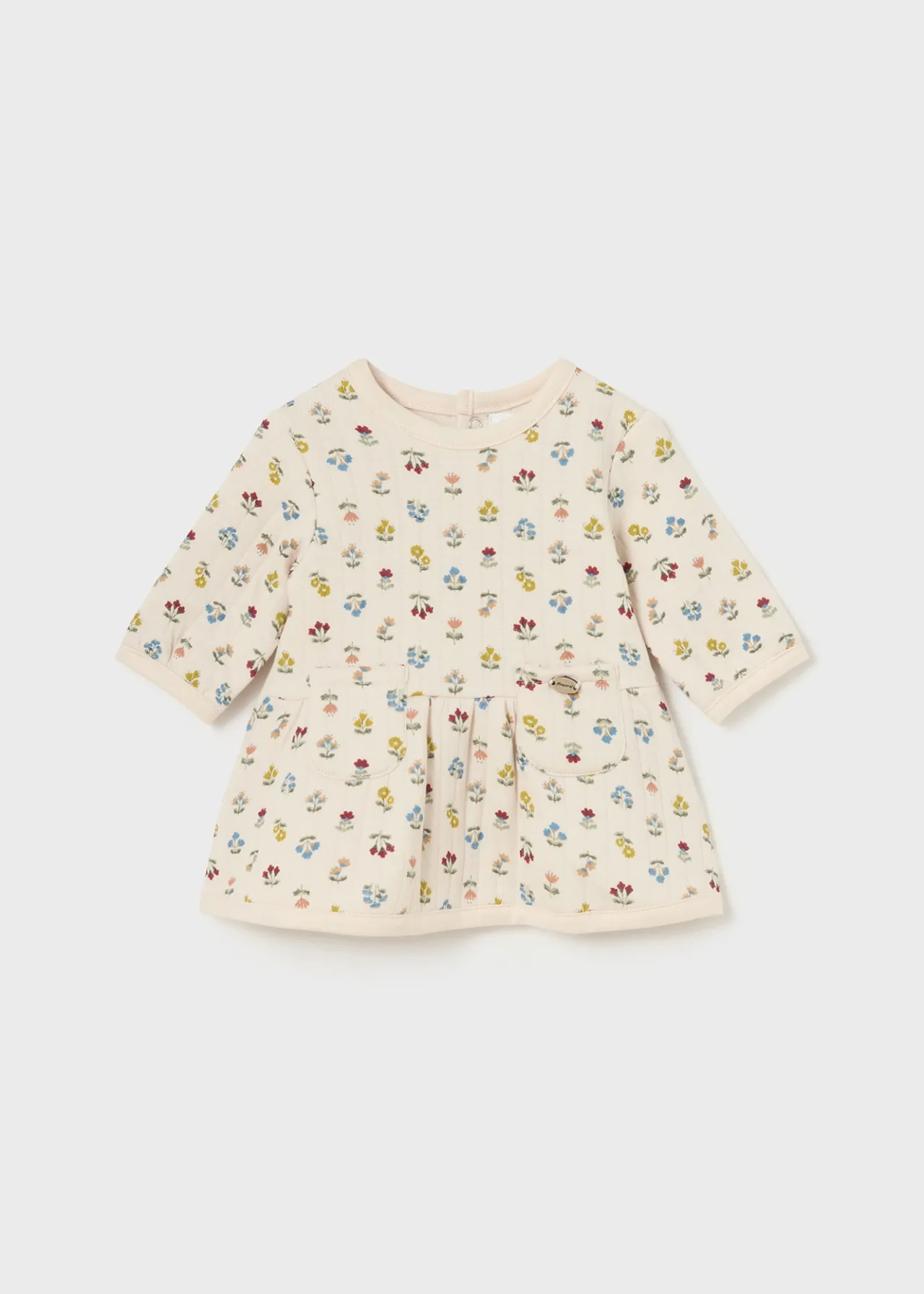 Mayoral Newborn Girl Quilted Print Dress