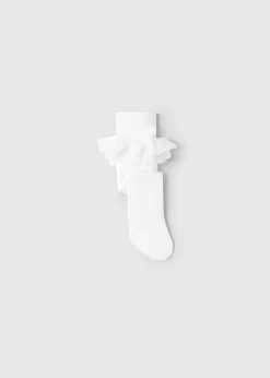 Mayoral Newborn Girl Ruffle Tights