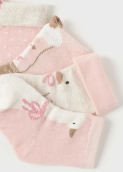 Mayoral Newborn Girl Set of 4 Duck Socks