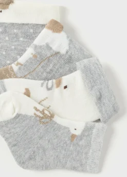 Mayoral Newborn Girl Set of 4 Duck Socks