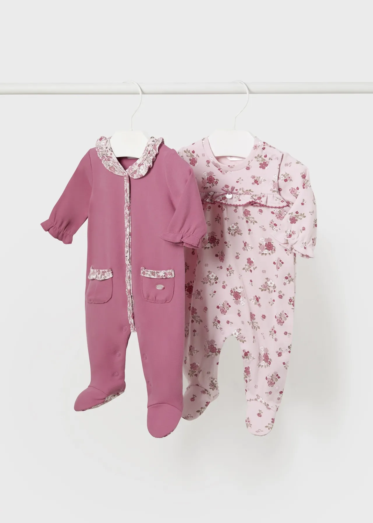 Mayoral Newborn Girl Set of 2 Floral One-Piece