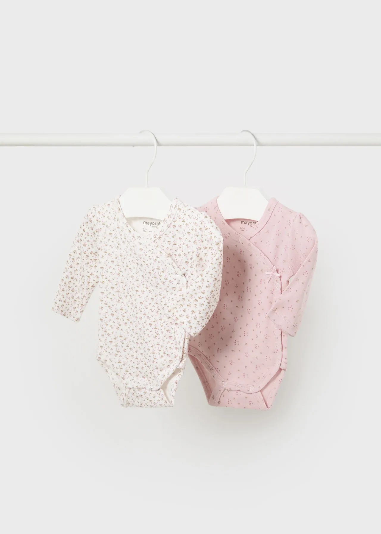 Mayoral Newborn Girl Set of 2 Print Bodysuits