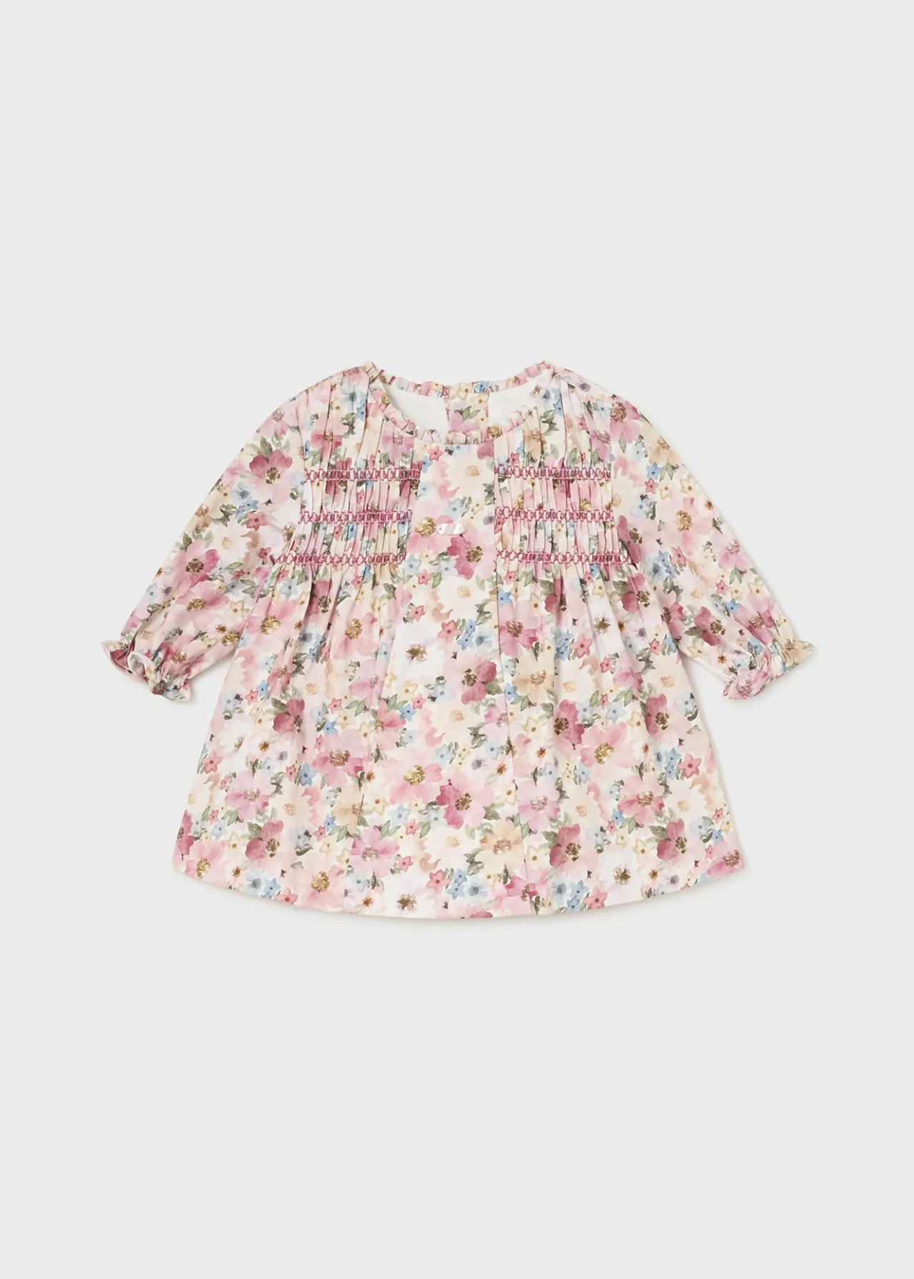 Mayoral Newborn Girl Smocked Dress