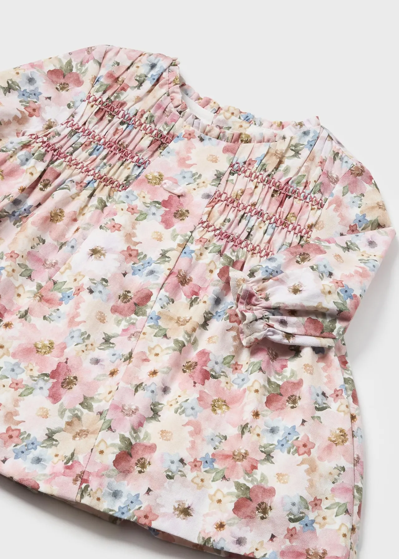 Mayoral Newborn Girl Smocked Dress