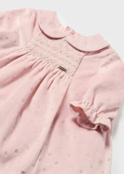 Mayoral Newborn Girl Sparkly Velvet Dress