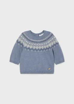 BOY Mayoral Newborn Jacquard Sweater