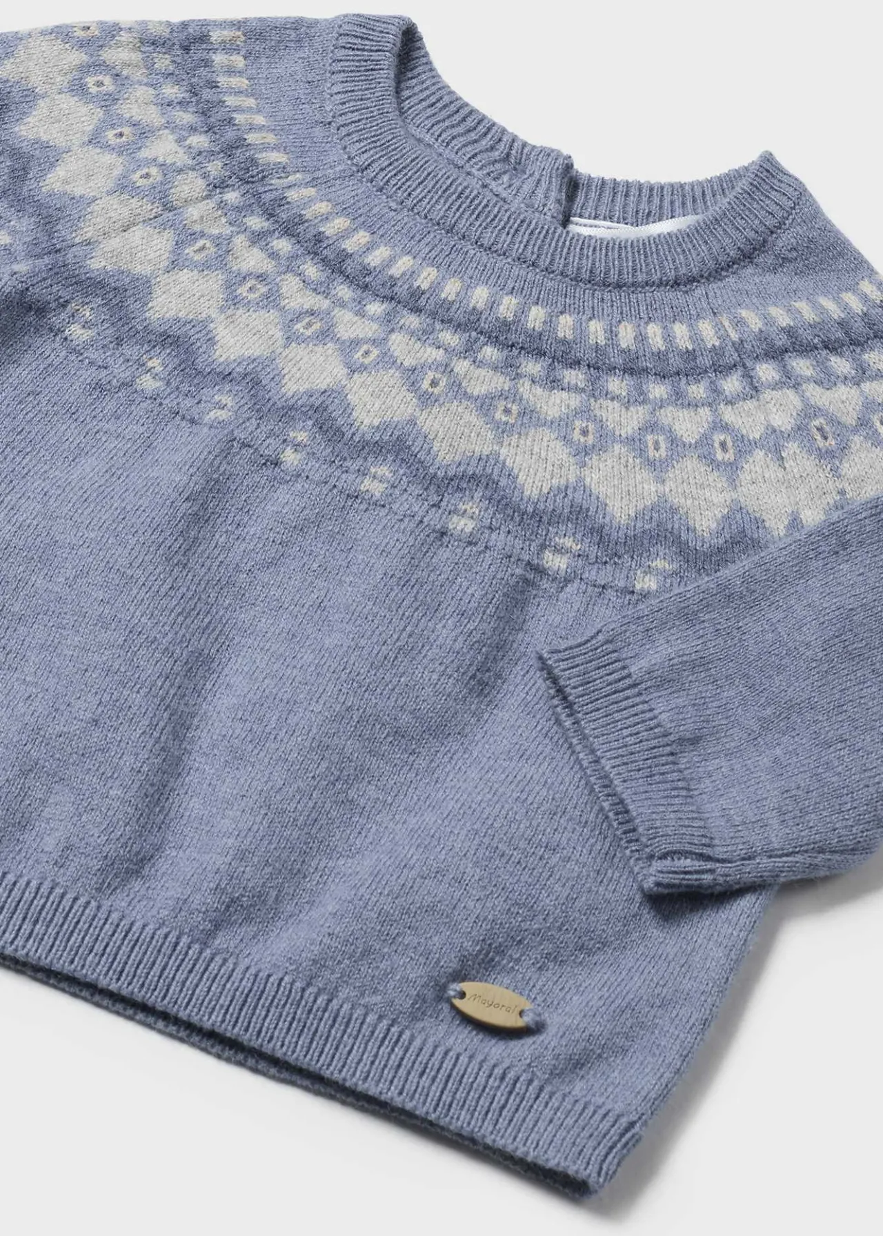 BOY Mayoral Newborn Jacquard Sweater