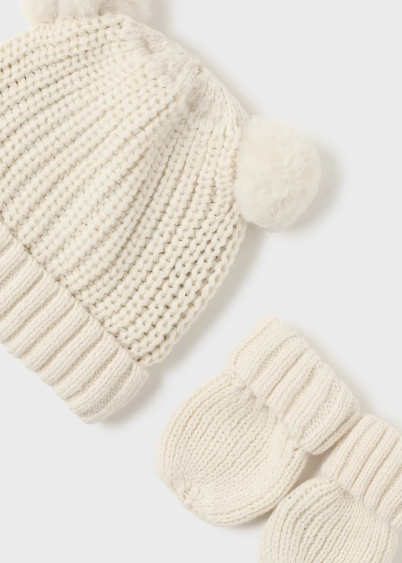 BOY Mayoral Newborn Knit Hat and Mittens Set