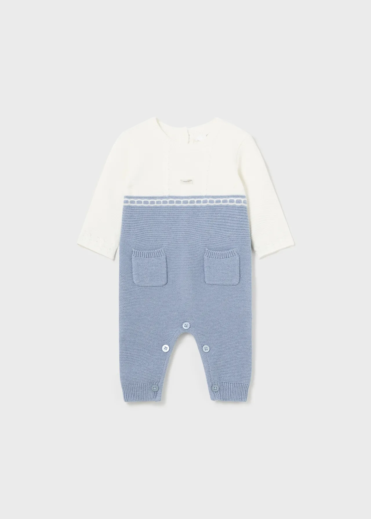 BOY Mayoral Newborn Knit One-Piece