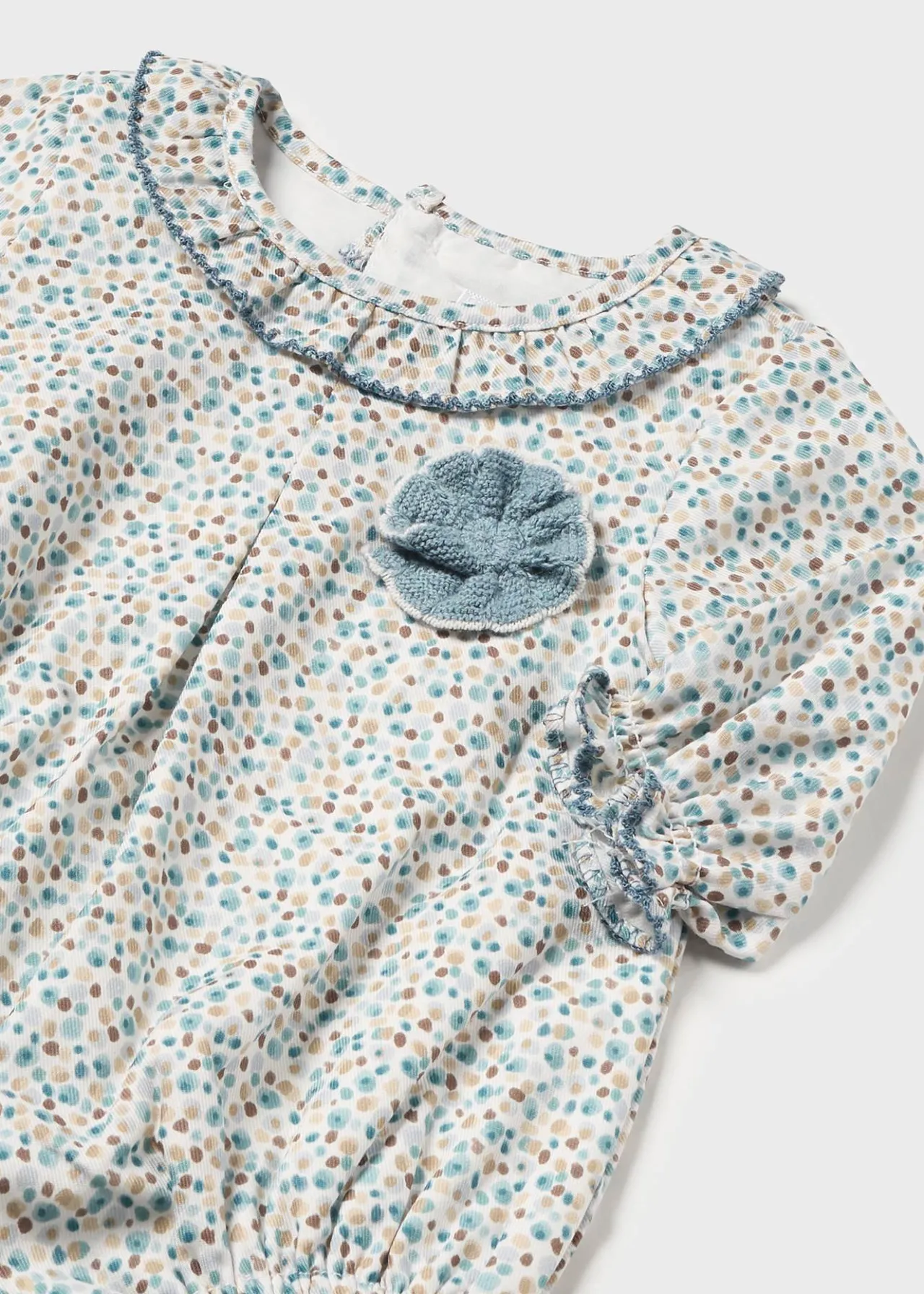 Mayoral Newborn Leggings and Floral Romper Set