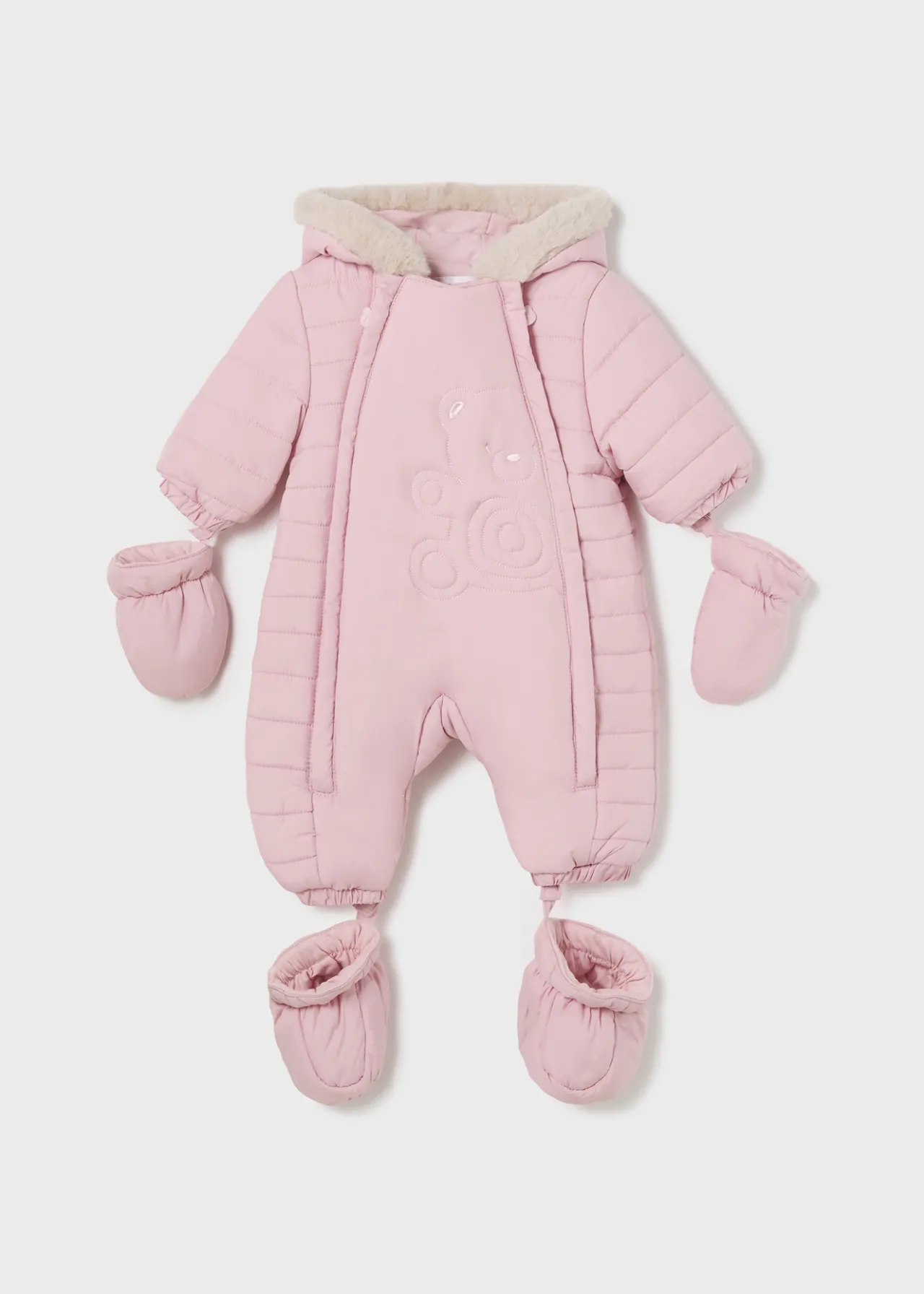 BOY Mayoral Newborn Microfiber Snowsuit