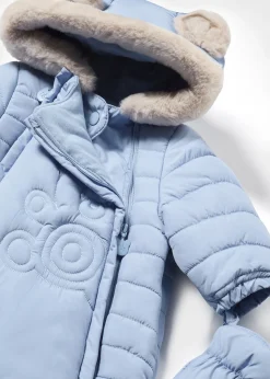 BOY Mayoral Newborn Microfiber Snowsuit