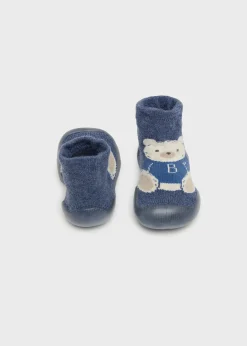 BOY Mayoral Newborn Non-Slip Bear Socks
