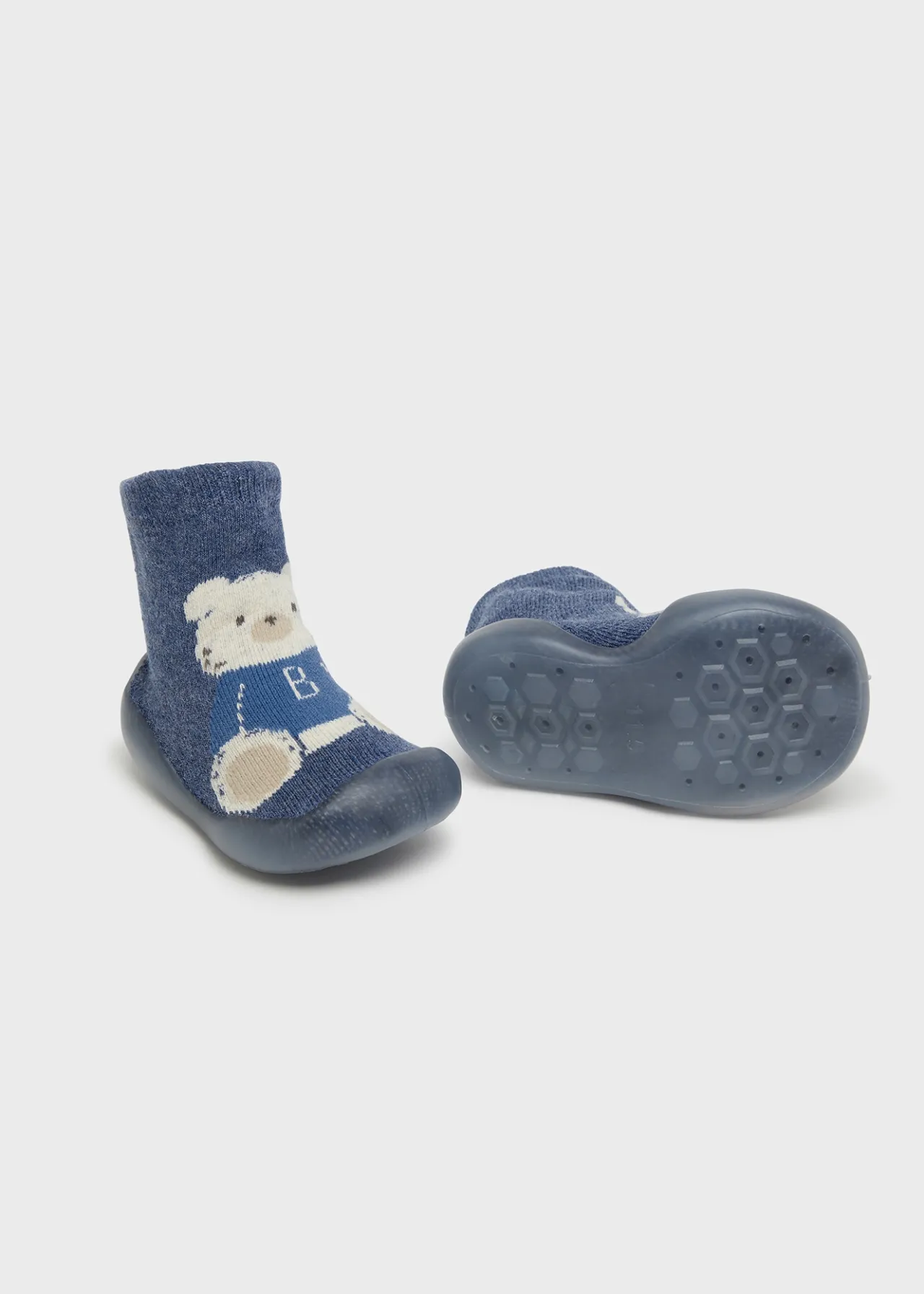 BOY Mayoral Newborn Non-Slip Bear Socks