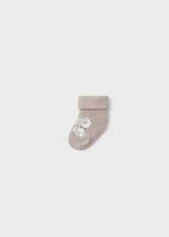 BOY Mayoral Newborn Non-Slip Rabbit Socks