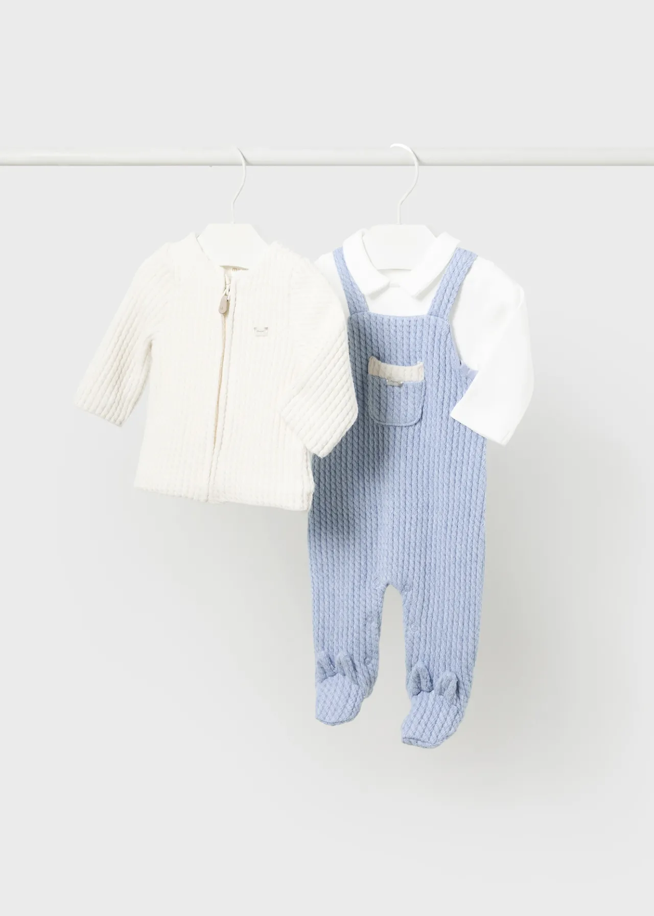 BOY Mayoral Newborn One-Piece and Jacket Set