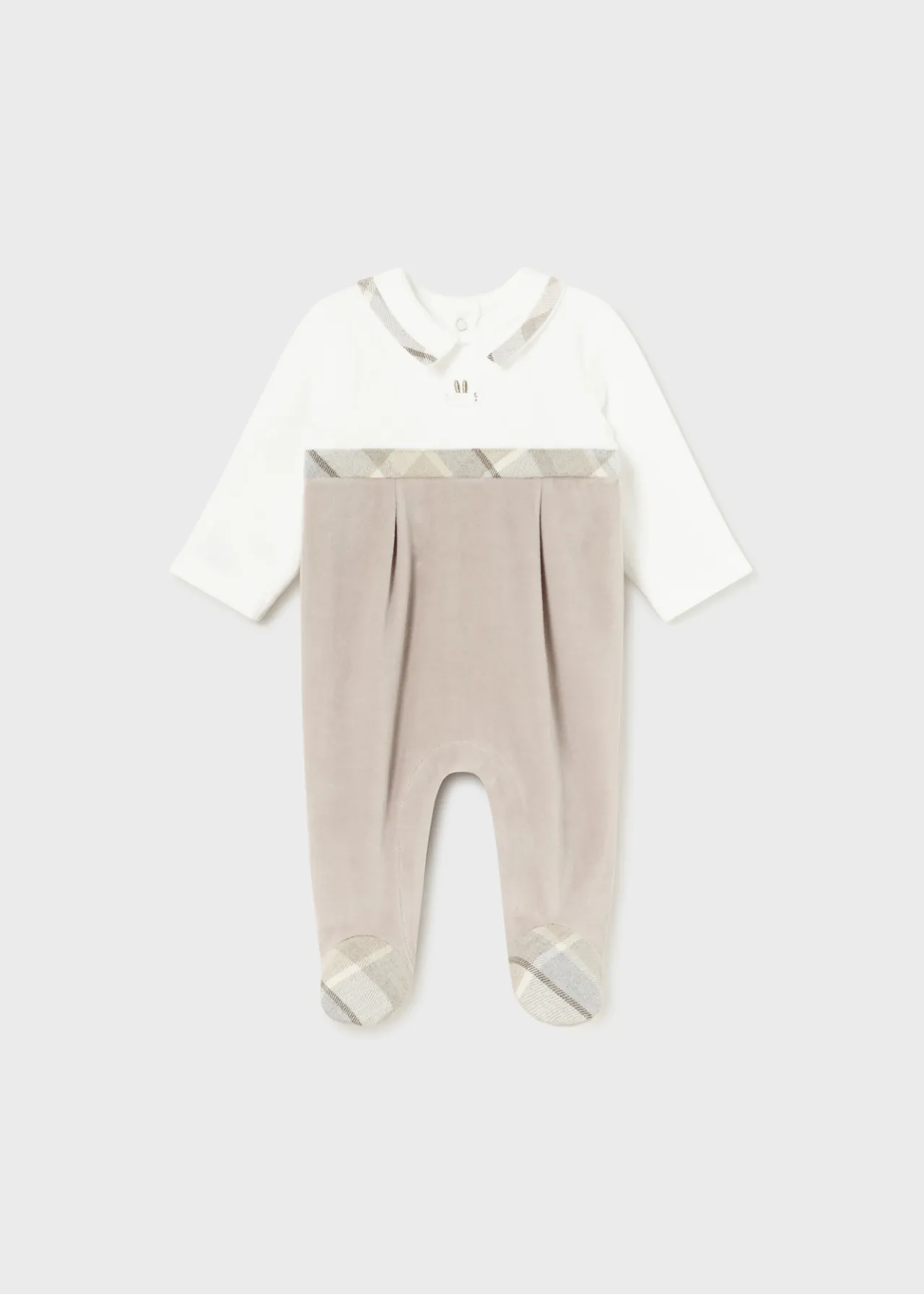 BOY Mayoral Newborn One-Piece with Collar