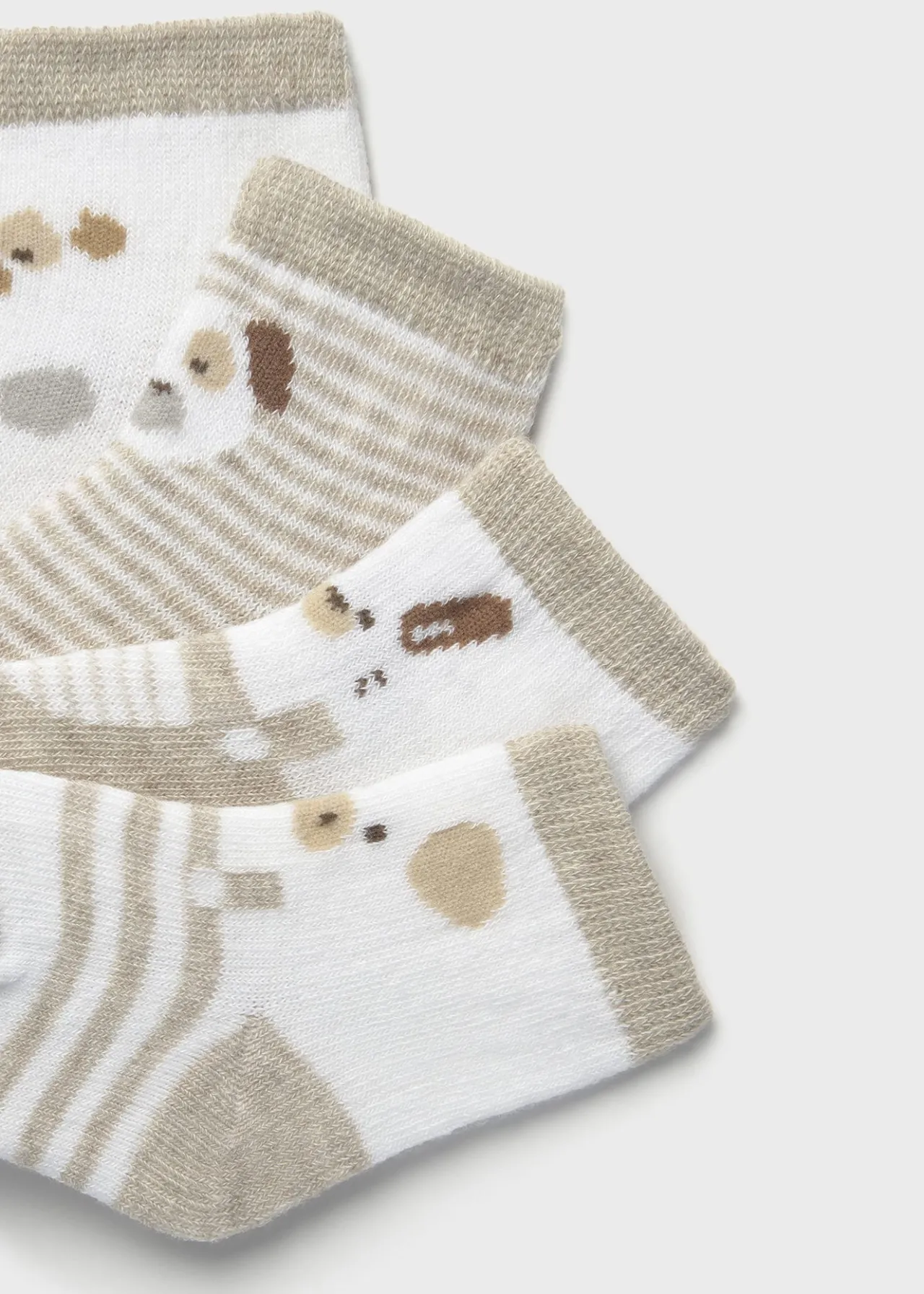BOY Mayoral Newborn 4-Pack Animal Socks
