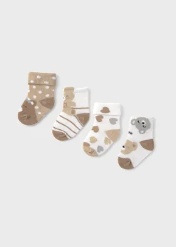 Mayoral Newborn 4-Pack Socks