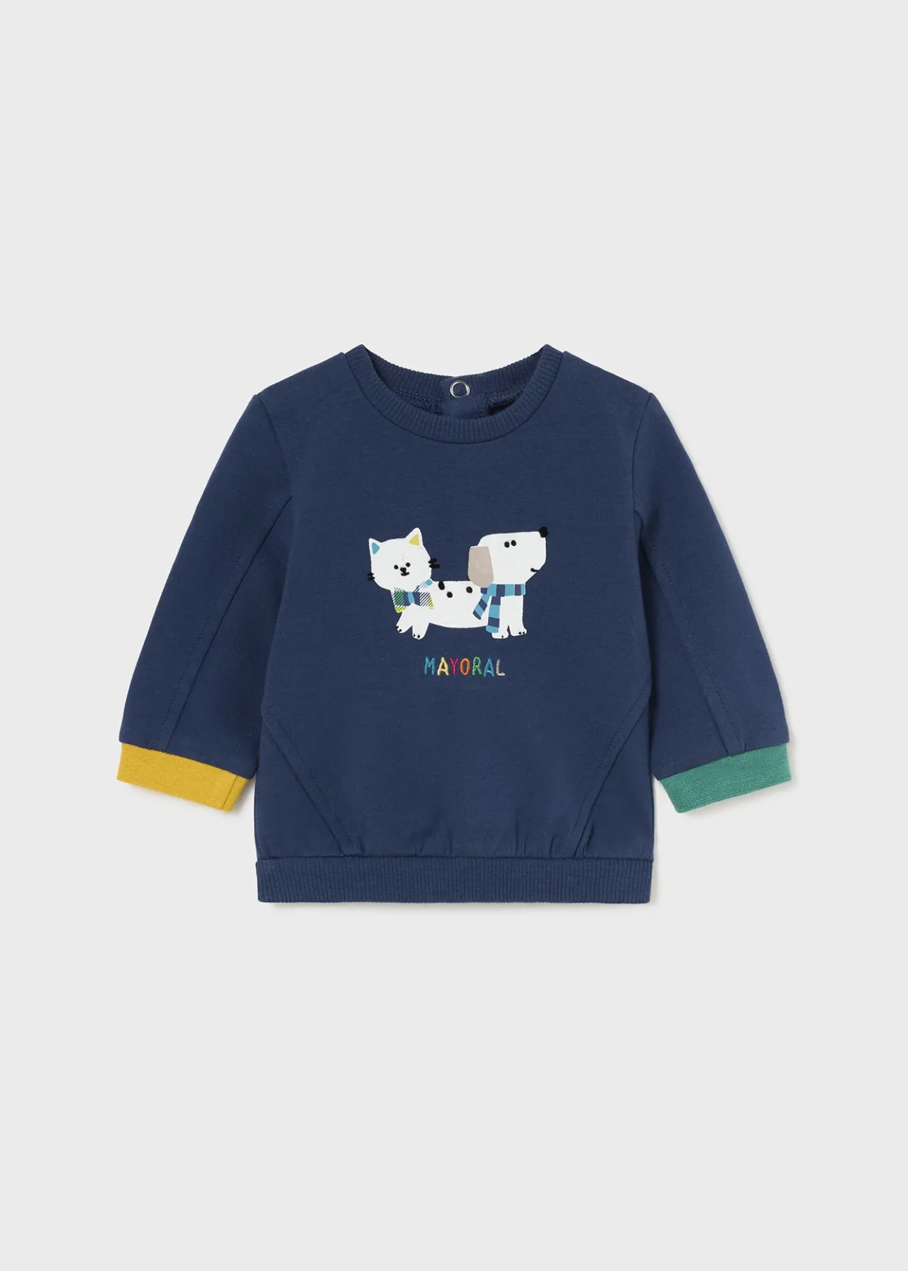 BOY Mayoral Newborn Print Sweatshirt