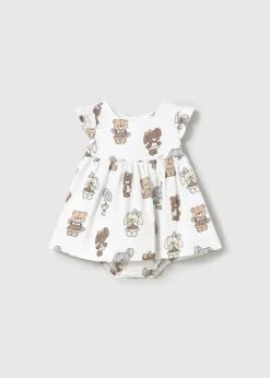 Mayoral Newborn Printed Dress with Bloomers