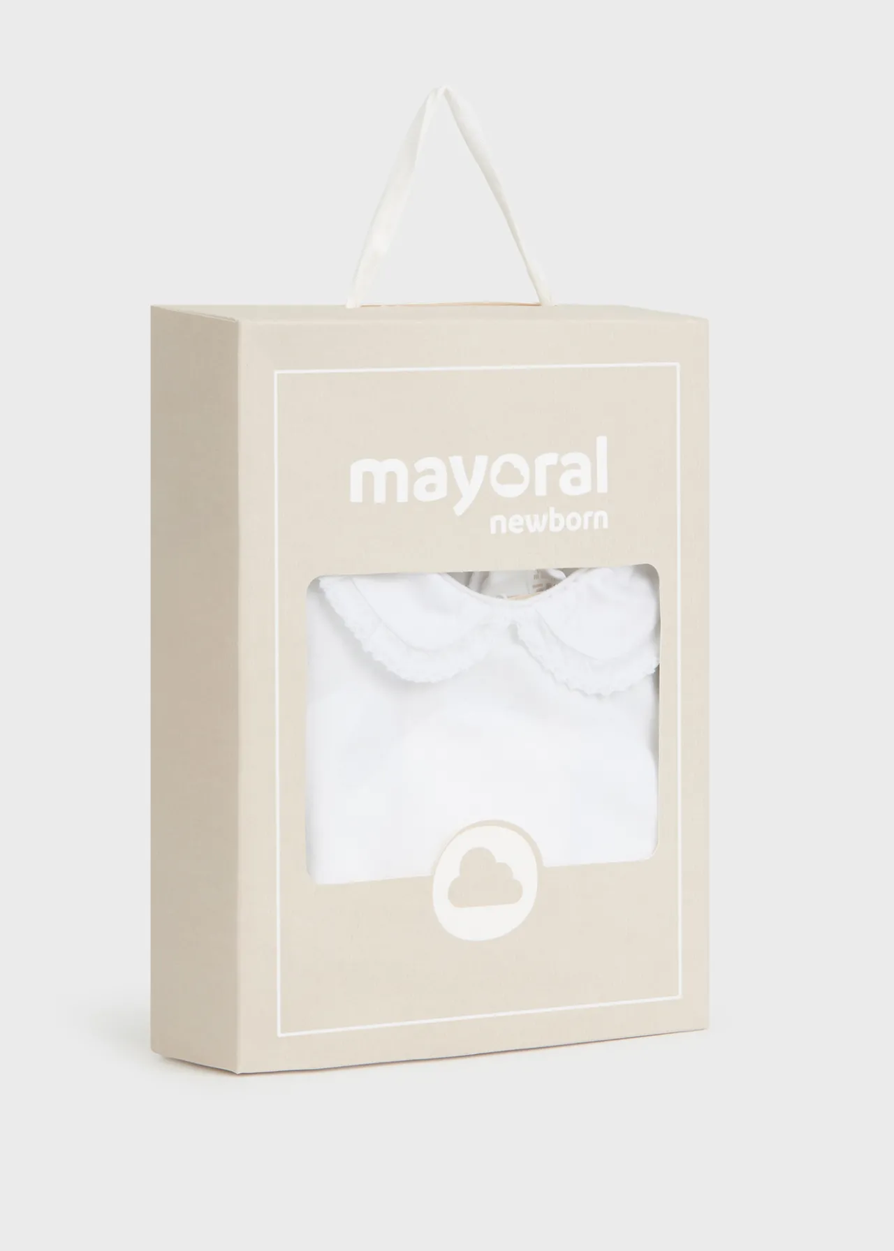 Mayoral Newborn Ruffle Collar Bodysuit