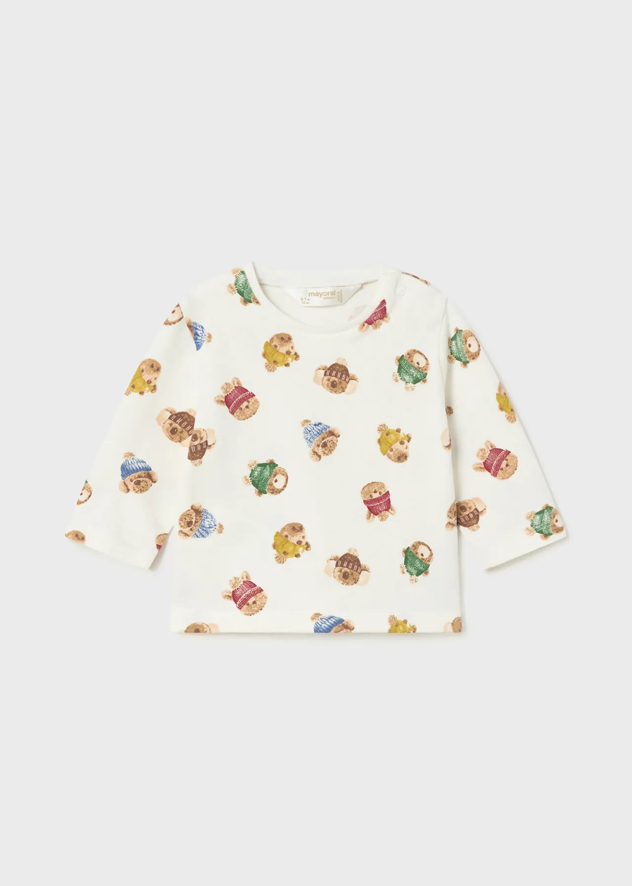 BOY Mayoral Newborn Set of 2 Print T-Shirts