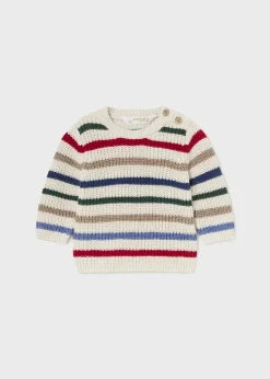 BOY Mayoral Newborn Striped Sweater