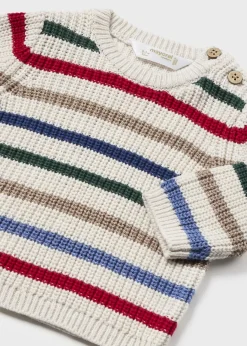 BOY Mayoral Newborn Striped Sweater
