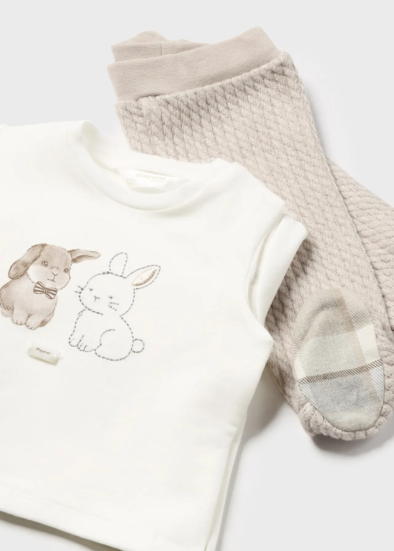 BOY Mayoral Newborn Sweater and Footed Pant Set