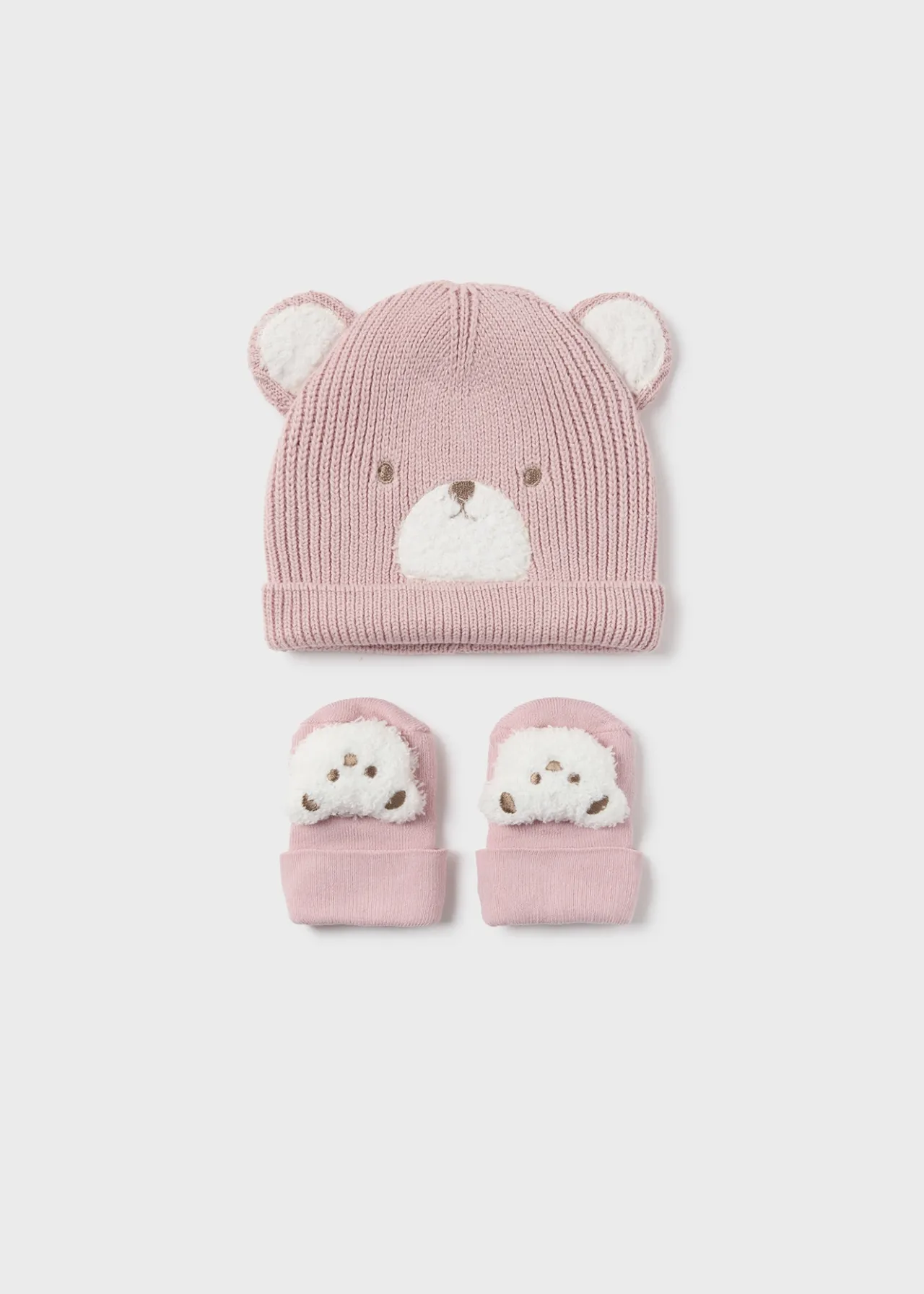 Mayoral Newborn Teddy Hat and Socks Set