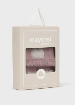 Mayoral Newborn Teddy Hat and Socks Set