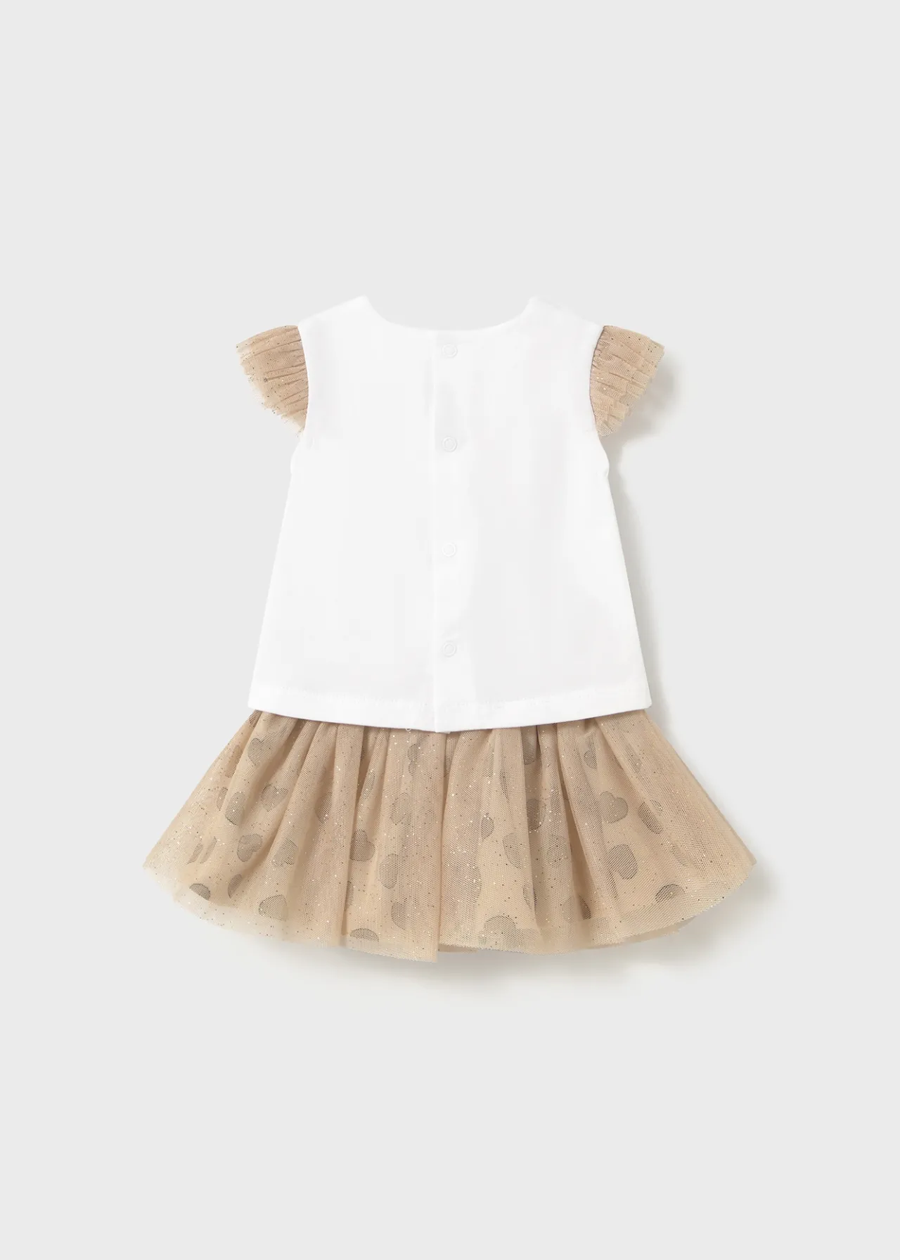 Mayoral Newborn Tulle Skirt and T-Shirt Set