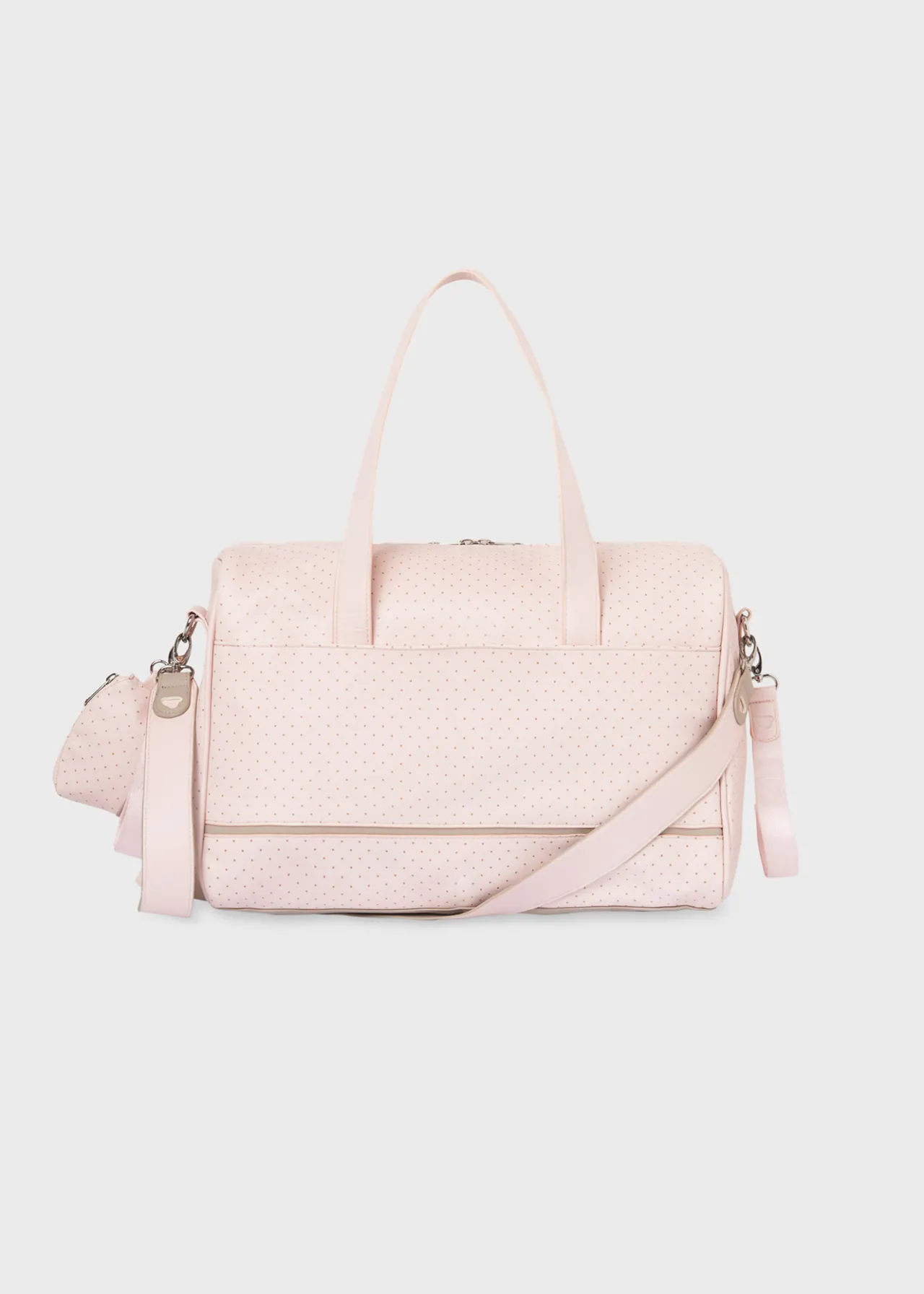 Mayoral Polka Dot Diaper Bag with Matching Pacifier Case