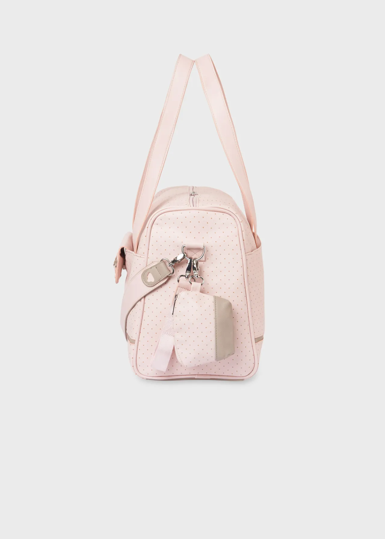 Mayoral Polka Dot Diaper Bag with Matching Pacifier Case