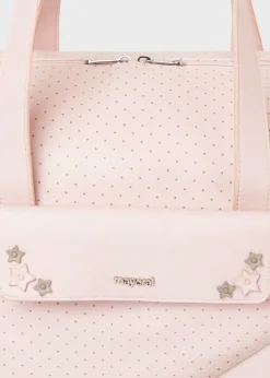 Mayoral Polka Dot Diaper Bag with Matching Pacifier Case