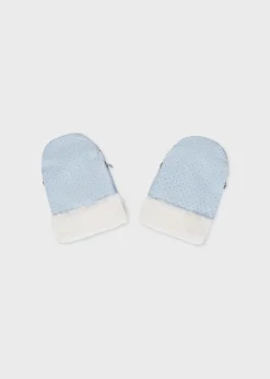 Mayoral Polka dots baby stroller mittens